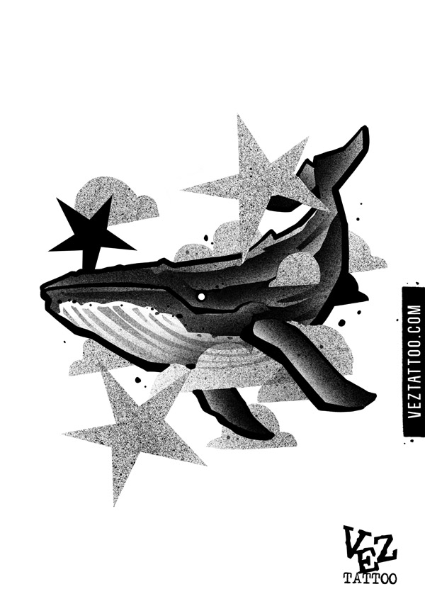 Wieloryb pod gwiazdami